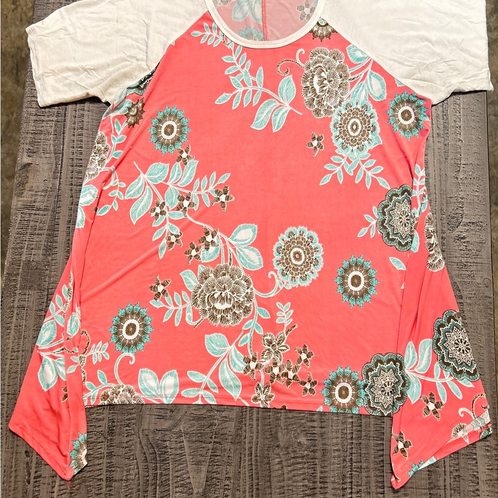 ZigZag Stripe Pink and White Top